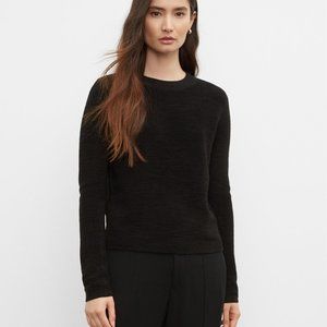 NWOT Club Monaco Ottoman Black Crew Sweater - Size Medium